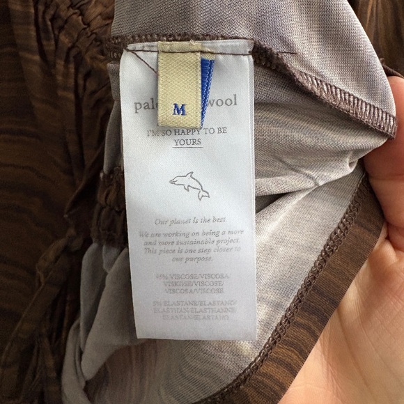 Paloma Wool Chocolate Ruched Long Sleeve Top - Picture 4 of 4